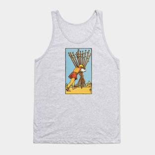 Ten of wands tarot card Tank Top